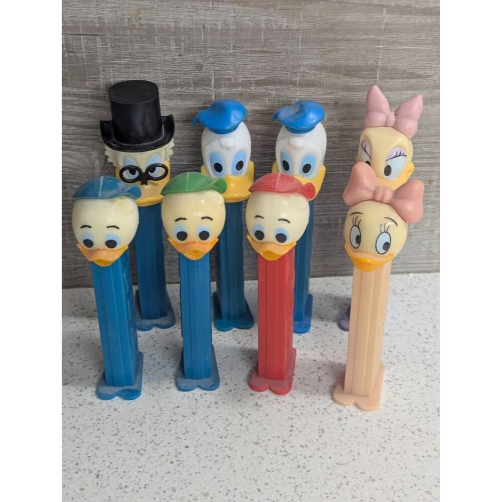 Pez Dispensers - Donald Duck & Family